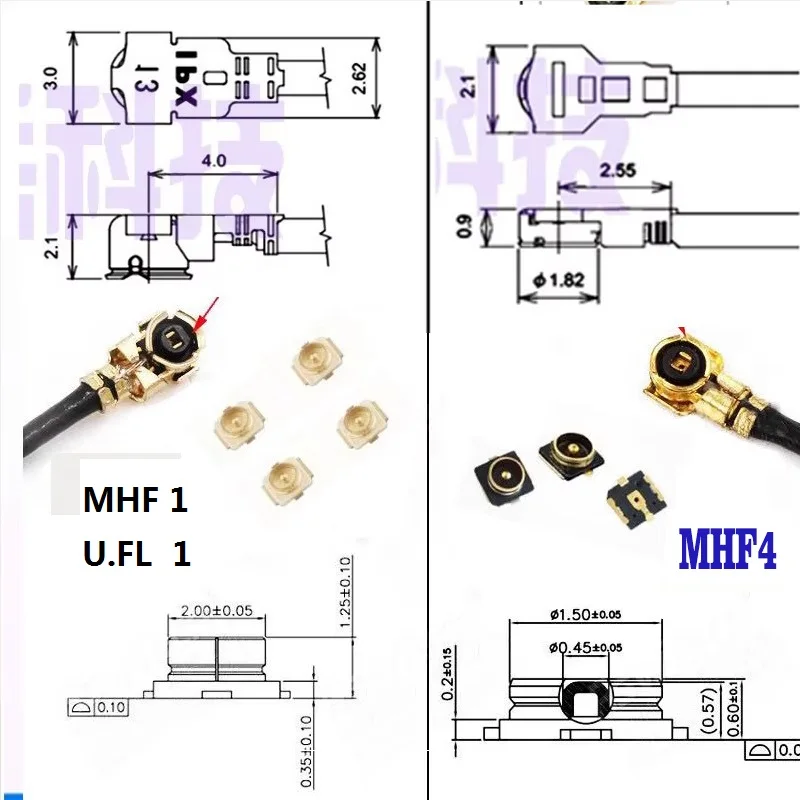 5 stks U.fl 1 naar MHF4 MHF 1 naar MHF4 Kabel Connector 5 CM 10 CM 15 20 30 CM