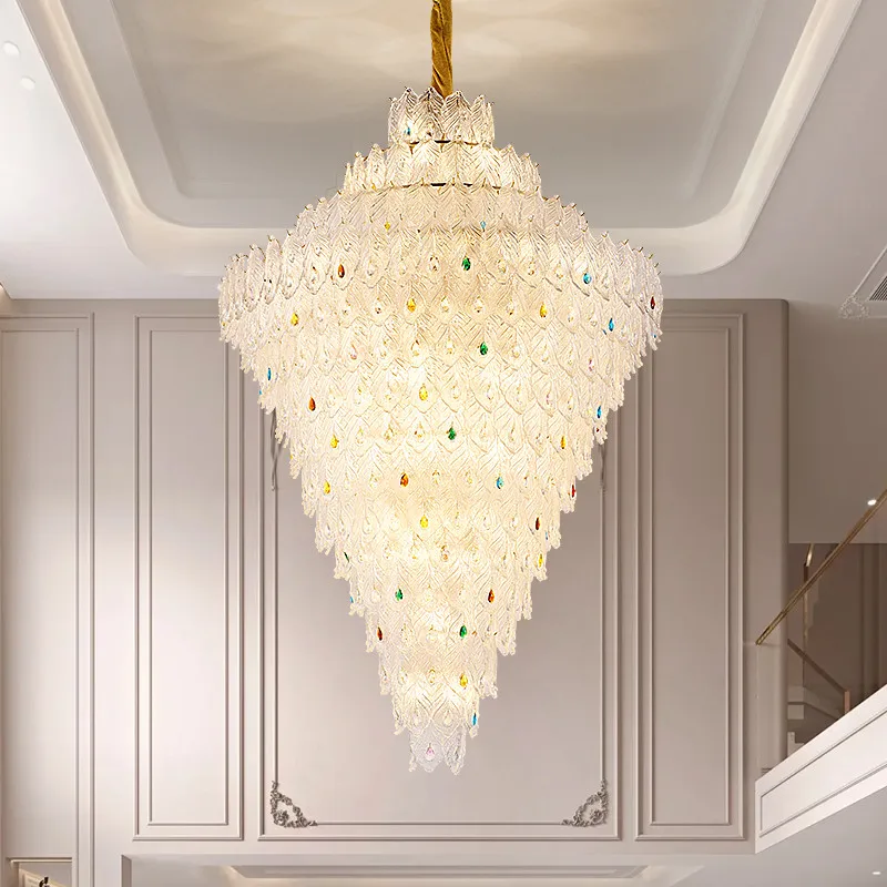 

Oufula Contemporary Luxury Chandelier Led Creativity Living Room Restaurant Bedroom Villa Hotel Duplex Building Pendent Lamp