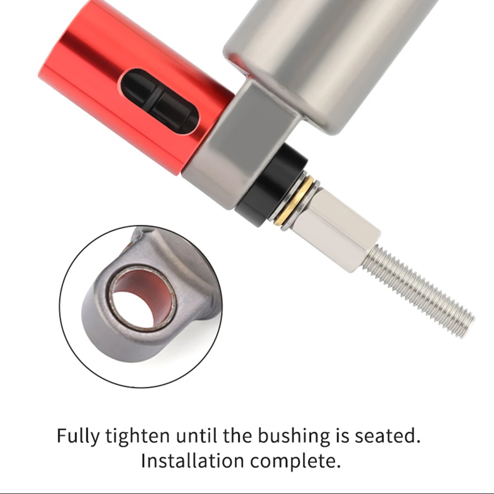 MTB 리어 쇼크 업소버 부싱 도구(어댑터 2개 포함) 자전거 제거 설치 쇼크 업소버 MTB 자전거 리어 쇼크 수리 도구