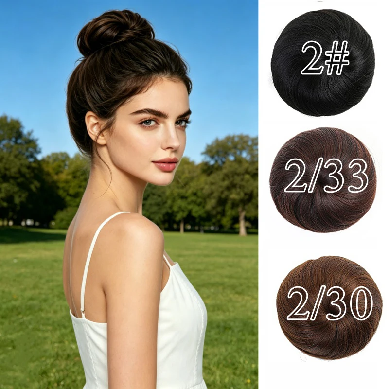 5 Zoll Synthetischer Chignon Verstellbarer Haarknoten Haarverlängerung Lockiger Hochkamm-Haaraufsatz für Frauen