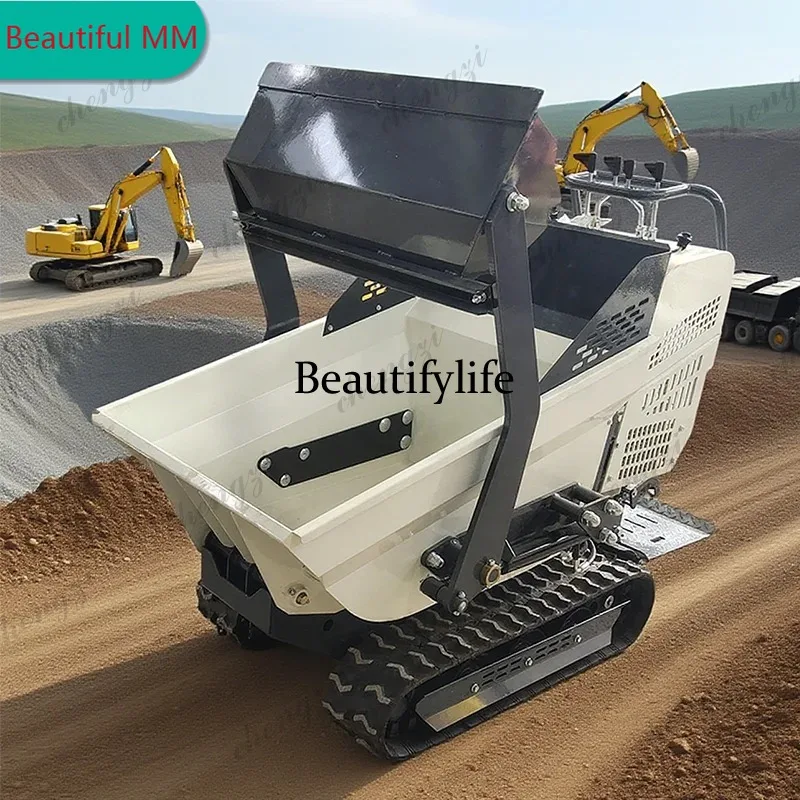 M138 M138 Customized high-quality small tracked dump truck 500kg mini dump truck cheap diesel engine 4x4 small dump truck