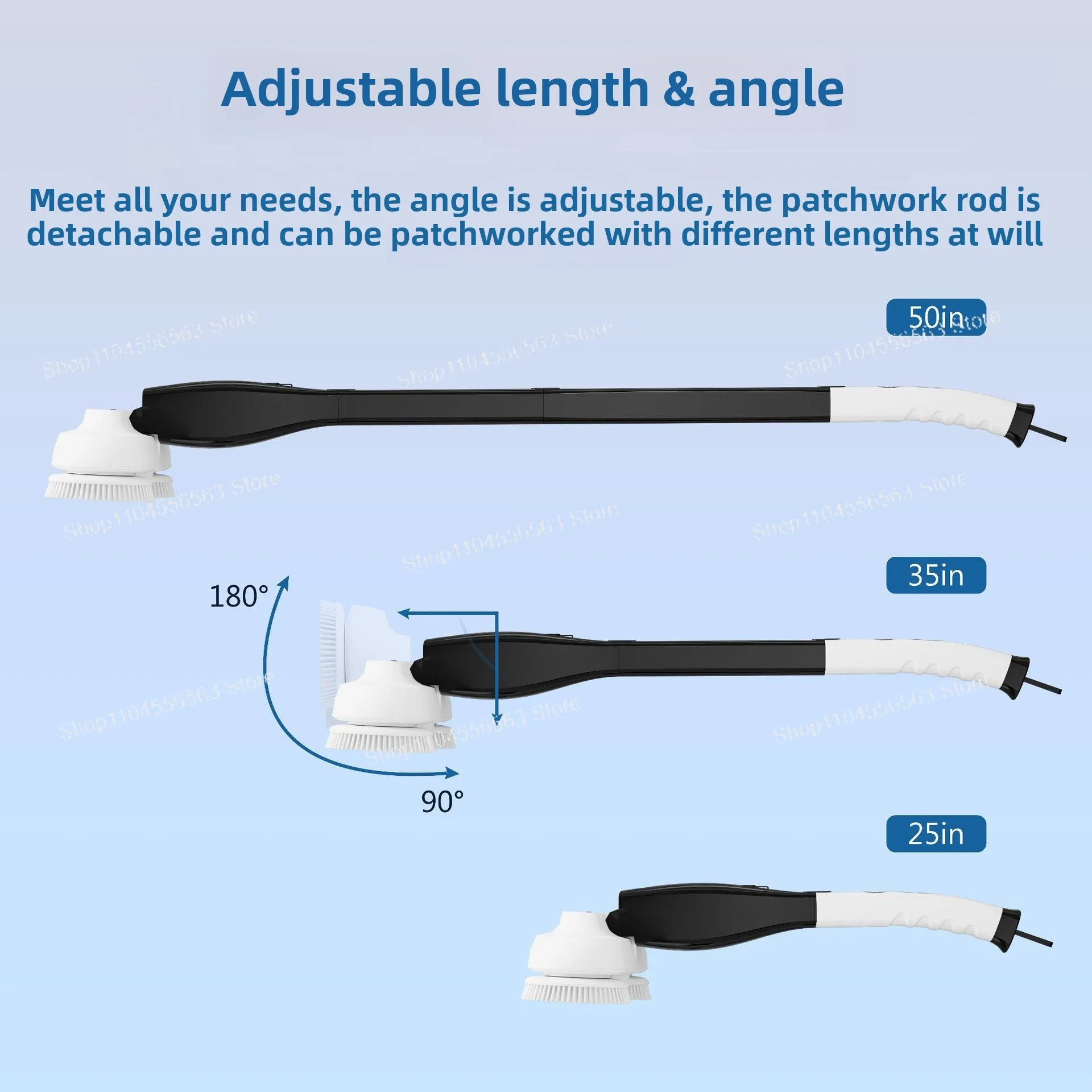 Electric hand-held cleaning, kitchen, double brush tray, cleaning brush, multi-functional spray cleaning mop