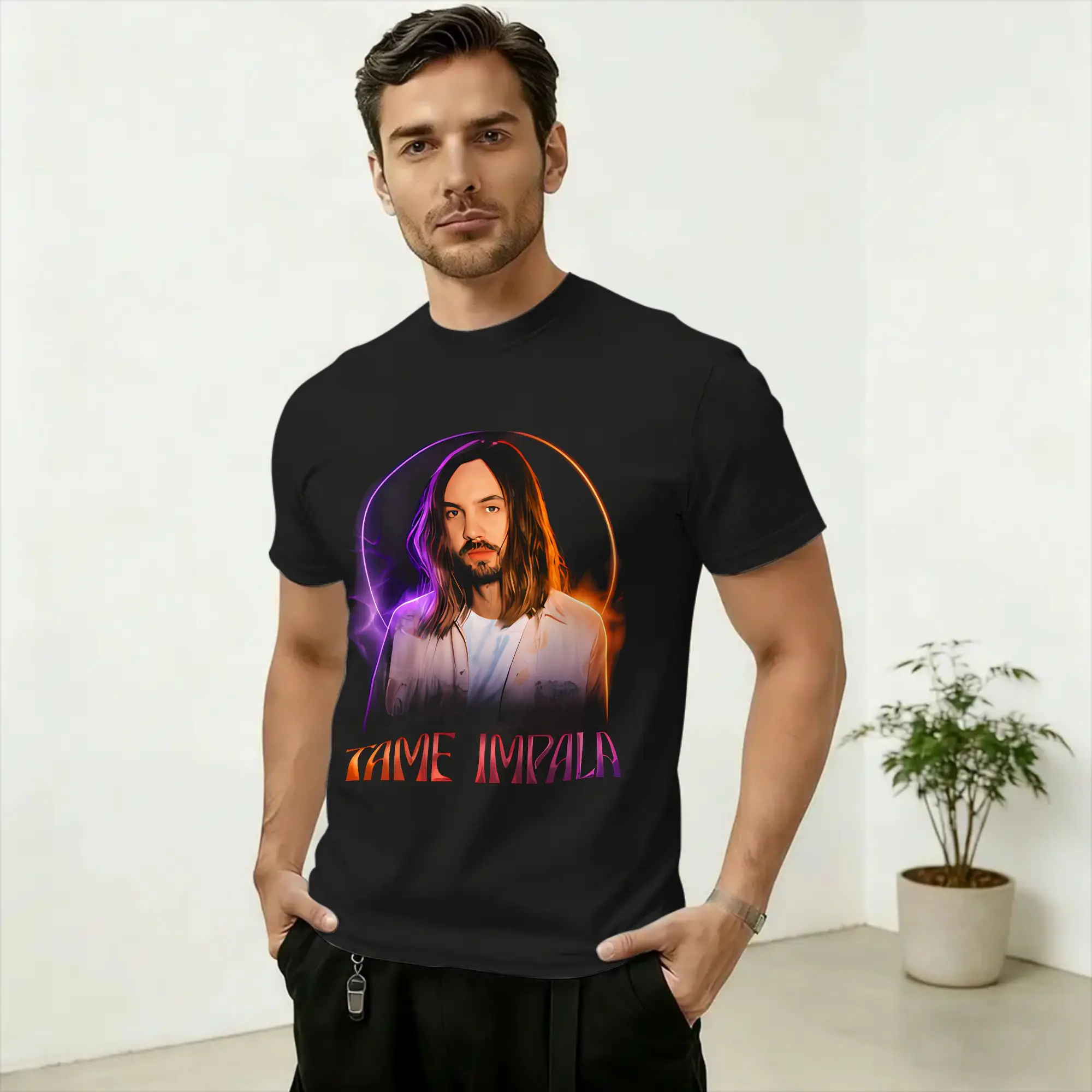 Harajuku T-Shirt Summer Tame Impala Band 2026 Fashion T-Shirts  Cotton Tee Shirt for Men Y2K Funny Big Size Short Sleeve Tees