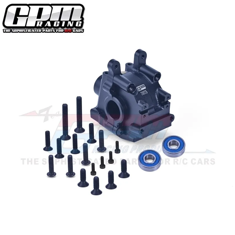 GPM Aluminum7075 Front /Rear Bulkhead Larger Bearings Gearbox LOS232023 For Lasernut Tenacity Ultra 4 DP Pro