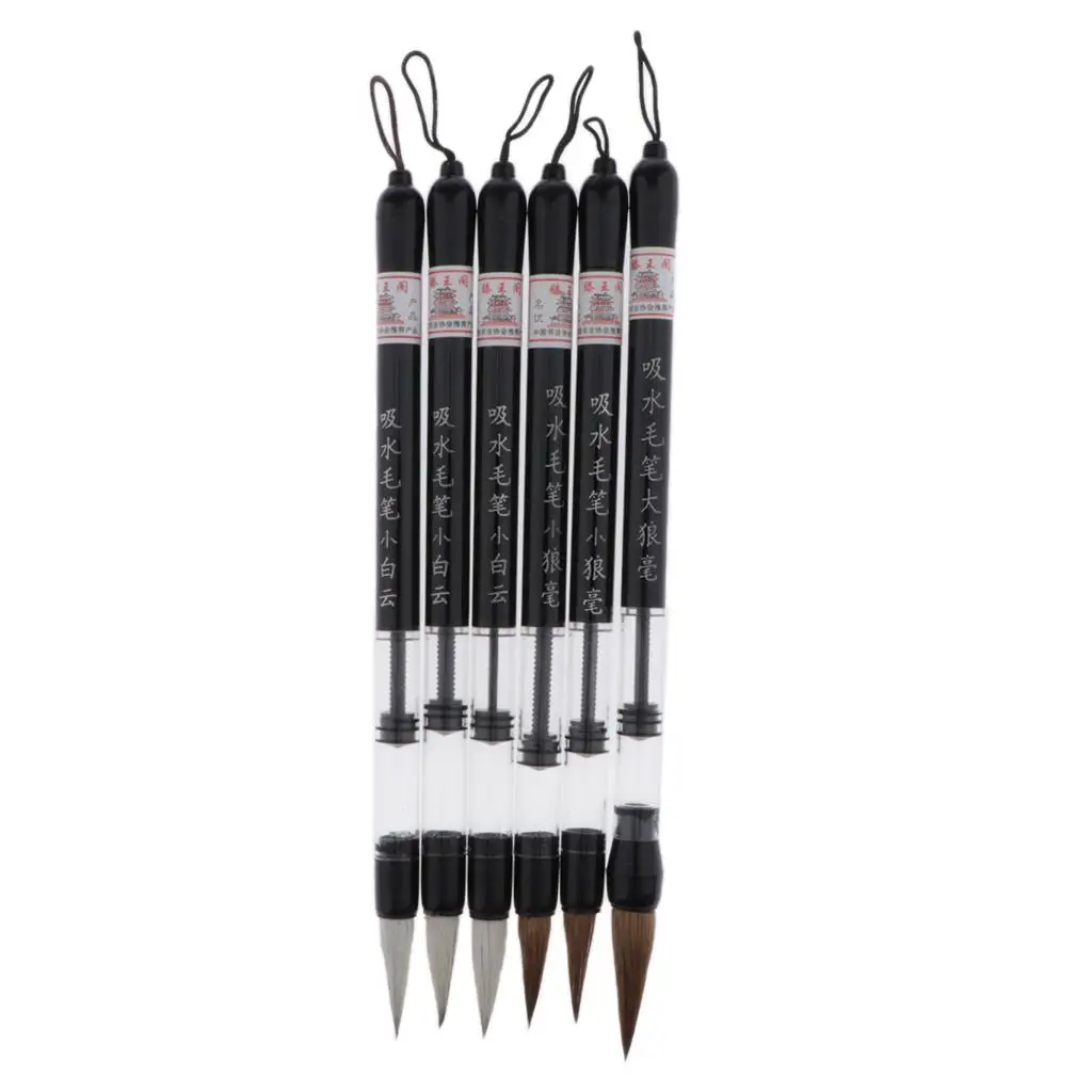 Stylos pinceaux de calligraphie chinoise, accessoires pour cheveux souples et flexibles