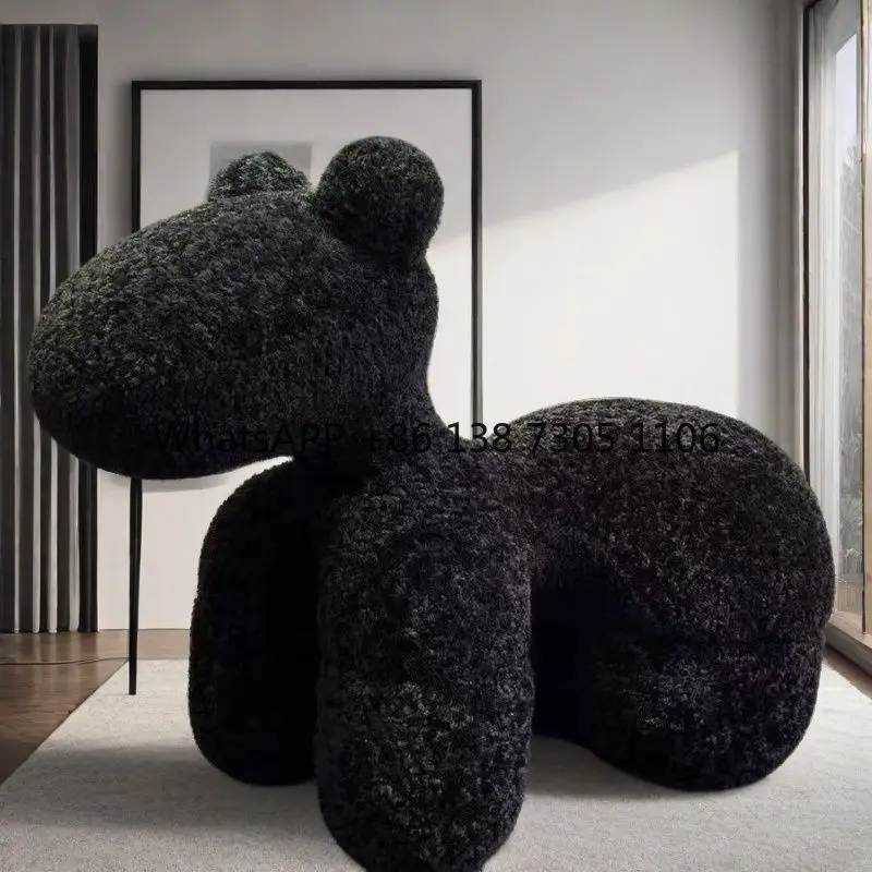 

Horse chair casual household animal seat cartoon living room pulley horse chair