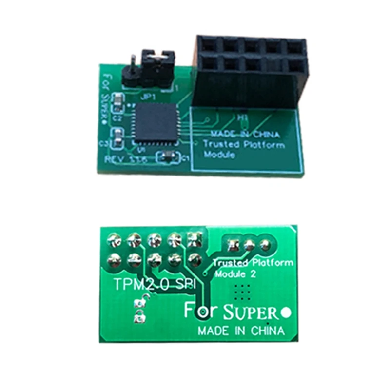 TPM 2.0 Encryption Security Module Remote Card Supports Version 2.0 10 Pin SPI Tpm 2.0 Security Module For Supermicro