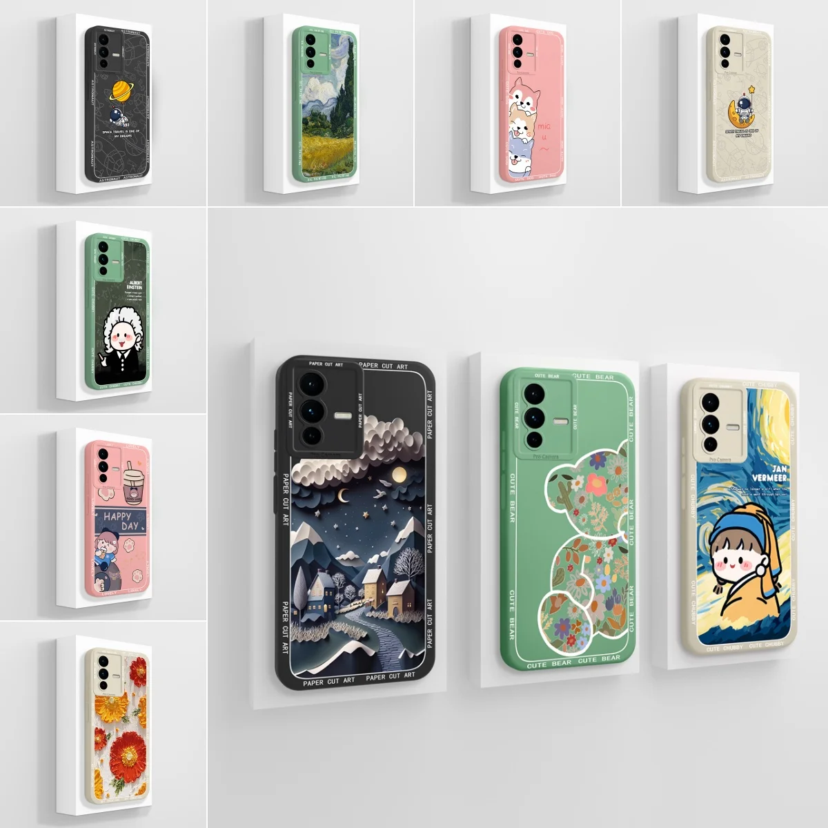 Cool Case For VIVO S12 Pro V23 Pro Creative Bear Funda Soft Silicone Anti Scratch Coque For VIVO V23Pro S12Pro Cover Phone Bags