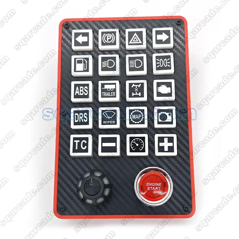 Zwei-Wege-interaktive Racing Simulation Control Button Box PC USB Sim Racing Konsole für Euro Truck 2/Assetto Corsa Competizione