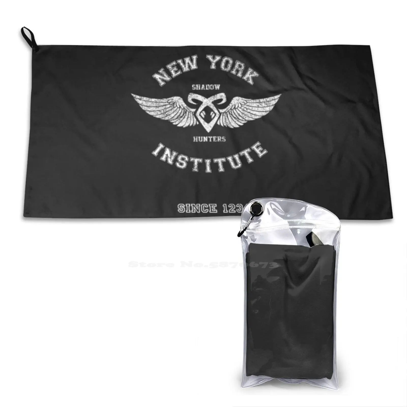 New York Institute Soft Towel Quick Dry Beach Towel Shadowhunters City Of Bones The Mortal Instruments City Of Ashes City Of