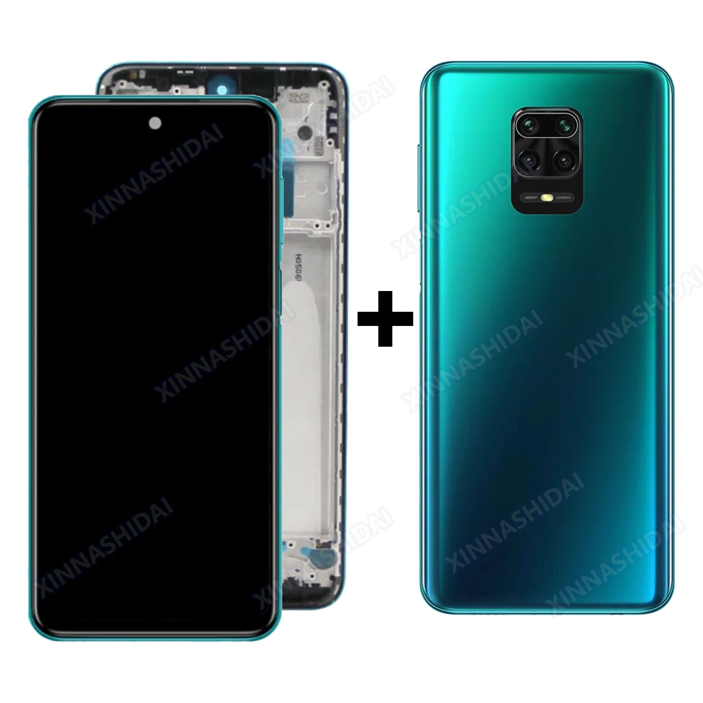 For Xiaomi Redmi Note 9S Note9S LCD Display with Frame Touch Screen Digitizer Assesmbly For Note9 Pro Note9Pro