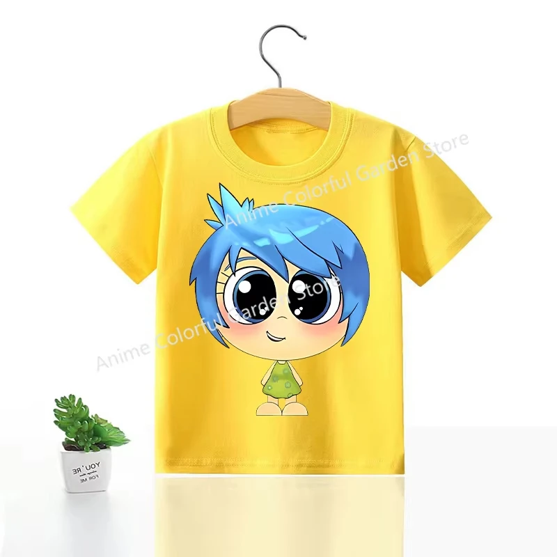 

Inside Out 2 T-shirts for Children Anime Cartoon Kids Clothes Cute Short Sleeved Shirt Boys Girls Summer Fashion Kawaii Clothing