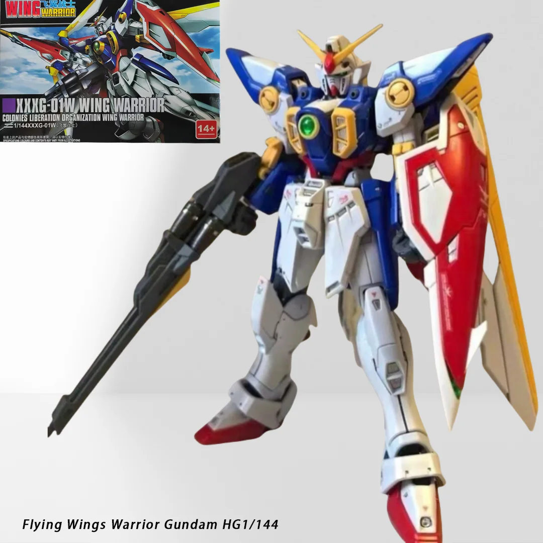

Bandai's new model Star Dynamic EW Flying Wing Warrior Gundam HG1/144 Zero Hairless WING Prototype Assembled Figure Mecha Toys