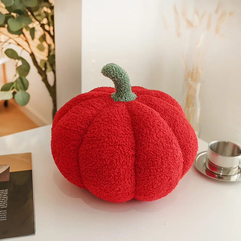 Pumpkin Pillow Plush Toys Fruit and Vegetables Stuffed Dolls for Halloween
