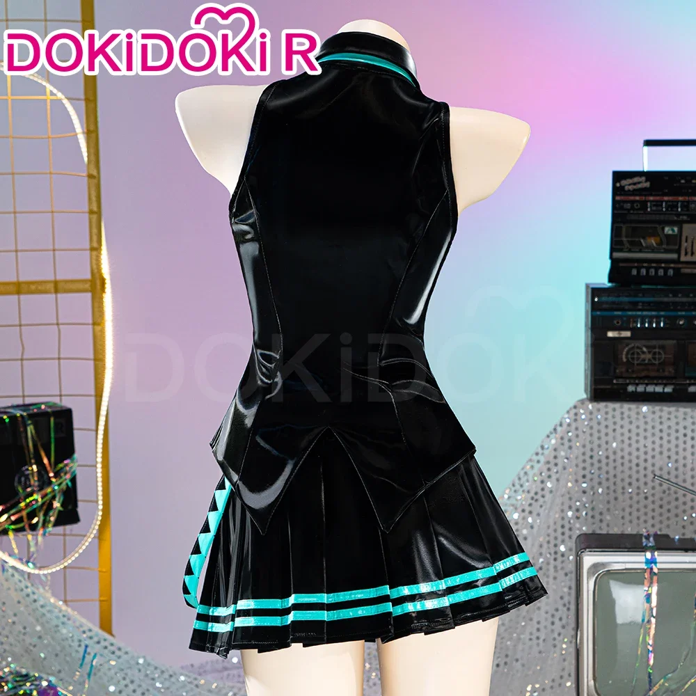 Miku przebranie na karnawał gra Cosplay【XS-2XL】DokiDoki-R Mikku 16. rocznica kobiety jednolity kostium sukienka Plus rozmiar 2025