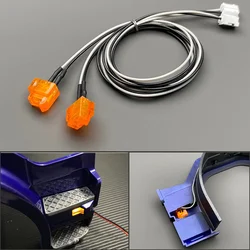 2pcs Foot Pedal Turn Signal Upgrade Light Parts for 1/14 Tamiya RC Truck Tipper SCANIA R730 R470 R620 DIY