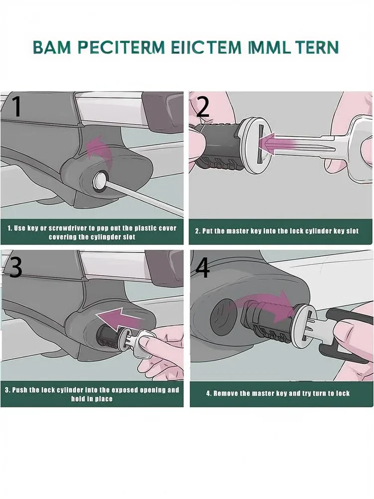 AliExpress SHIDWJ 1set Lock Cores For Thule, Replacement For Thule Rack Core, Key Cylinder For Bike Rack Lock, Roof Cargo Lock, Roof Rack Locks