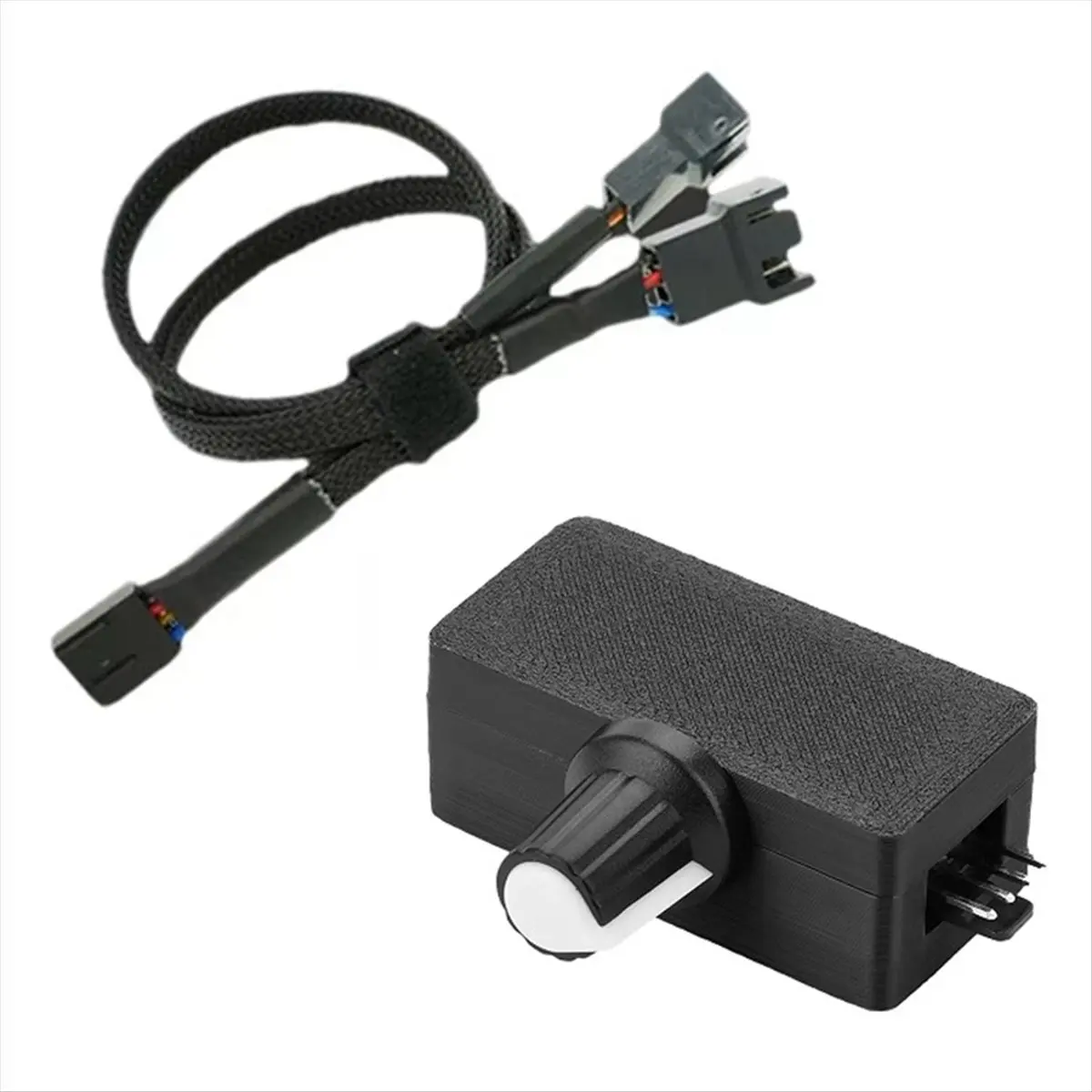 PWM Speed Controller 5V 4Pin PWM Fan Governor PWM Governor USB TYPE-C Power Supply DIY Cooler with 1 to 2 Adapter Cable-ABLM view 3