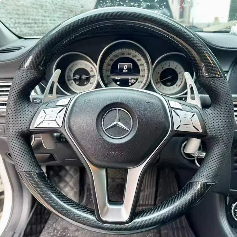 Braid Black rutschfeste Locher-Auto-Lenkradabdeckung für Mercedes Benz GLE320/350/400/C180L/200L/260L