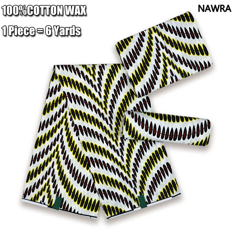 2024 New Arrival Guaranteed Veritable Original African Real Wax Fabric Ghana Style Ankara Wax Prints Fabric 100% Cotton Pagne