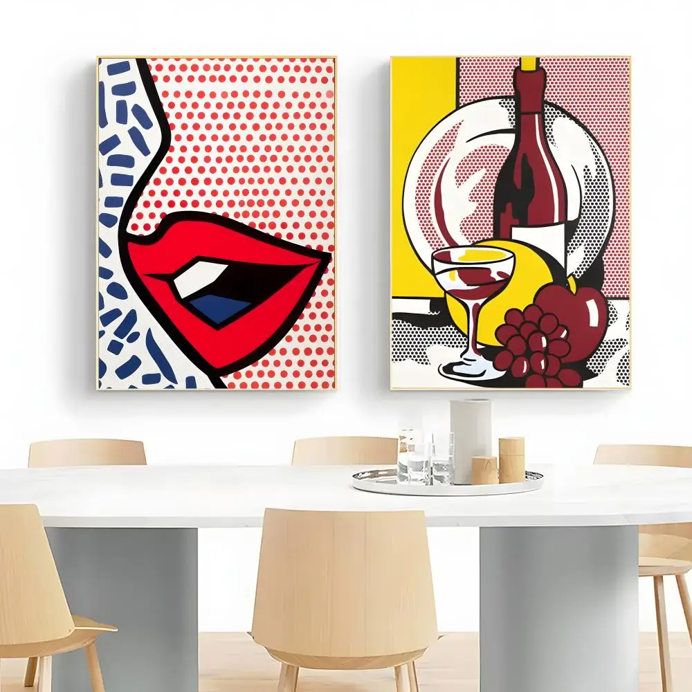 Pop Art R-Roy Lichtenstein Pop Poster Wall Art Print Decorative Mural Home Decor Gift Unframed