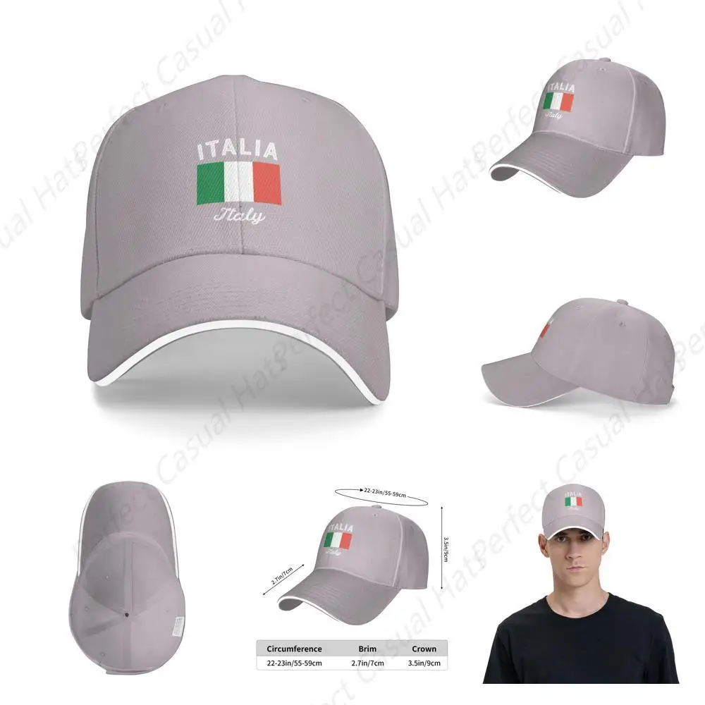 

High Quality Italy Italian Hat Sunscreen Cowboy Hat Peaked Caps Sandwich Caps Trucker Hat Men Women Outdoor Sun Visor