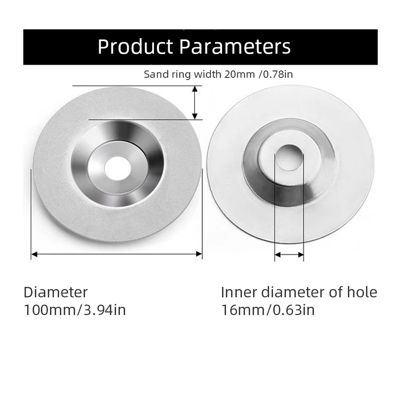 1PC Diamond Glass Grinding Blade Tile Polishing Disc Cutting Blades for Angle Grinder Kitchen Knife Scissors Sharpener Tool