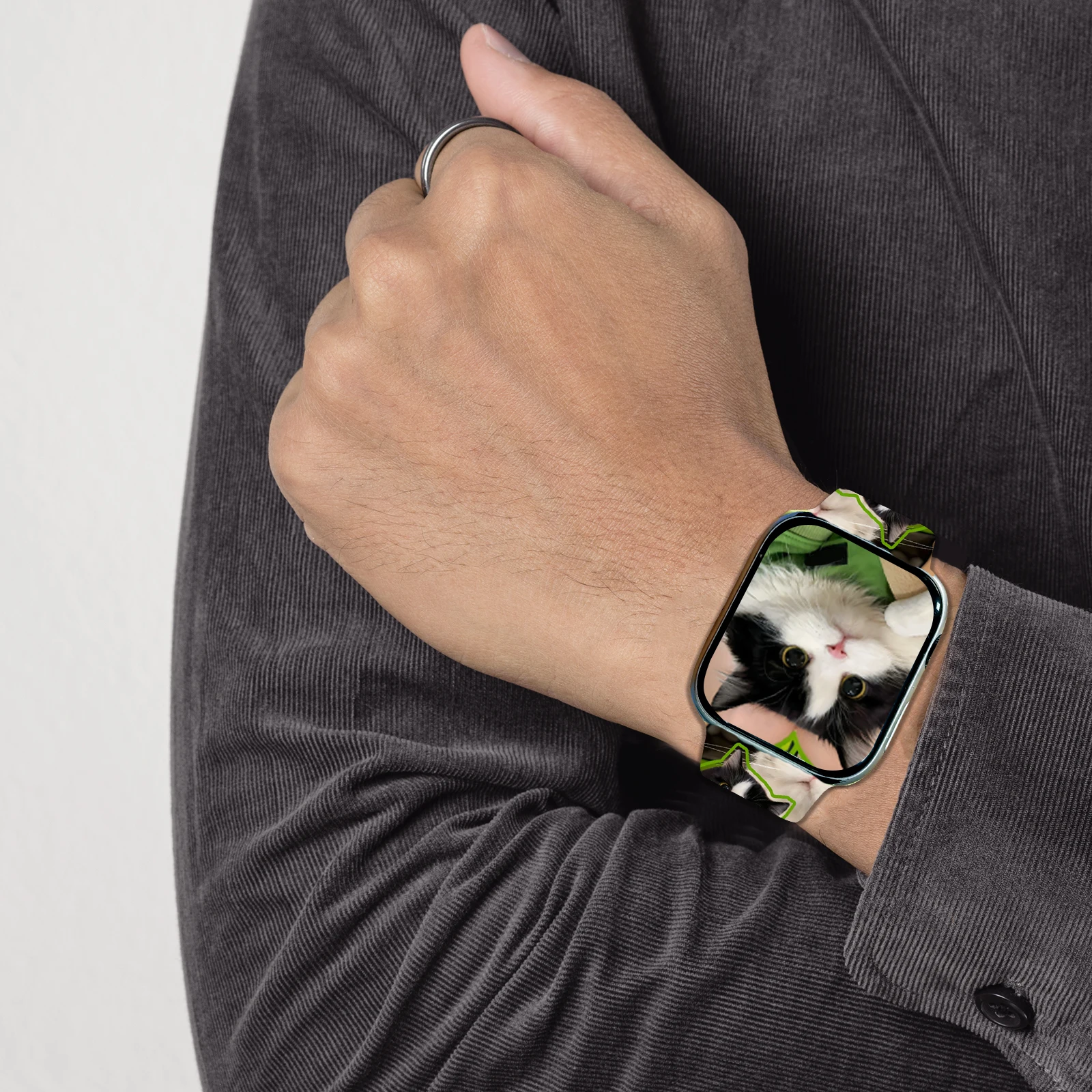 Cute pets Print Strap for iWatch 10 9 8 Silicone Band Replaceable Bracelet for Apple Watch 46mm 44mm 42mm 41mm Watchband