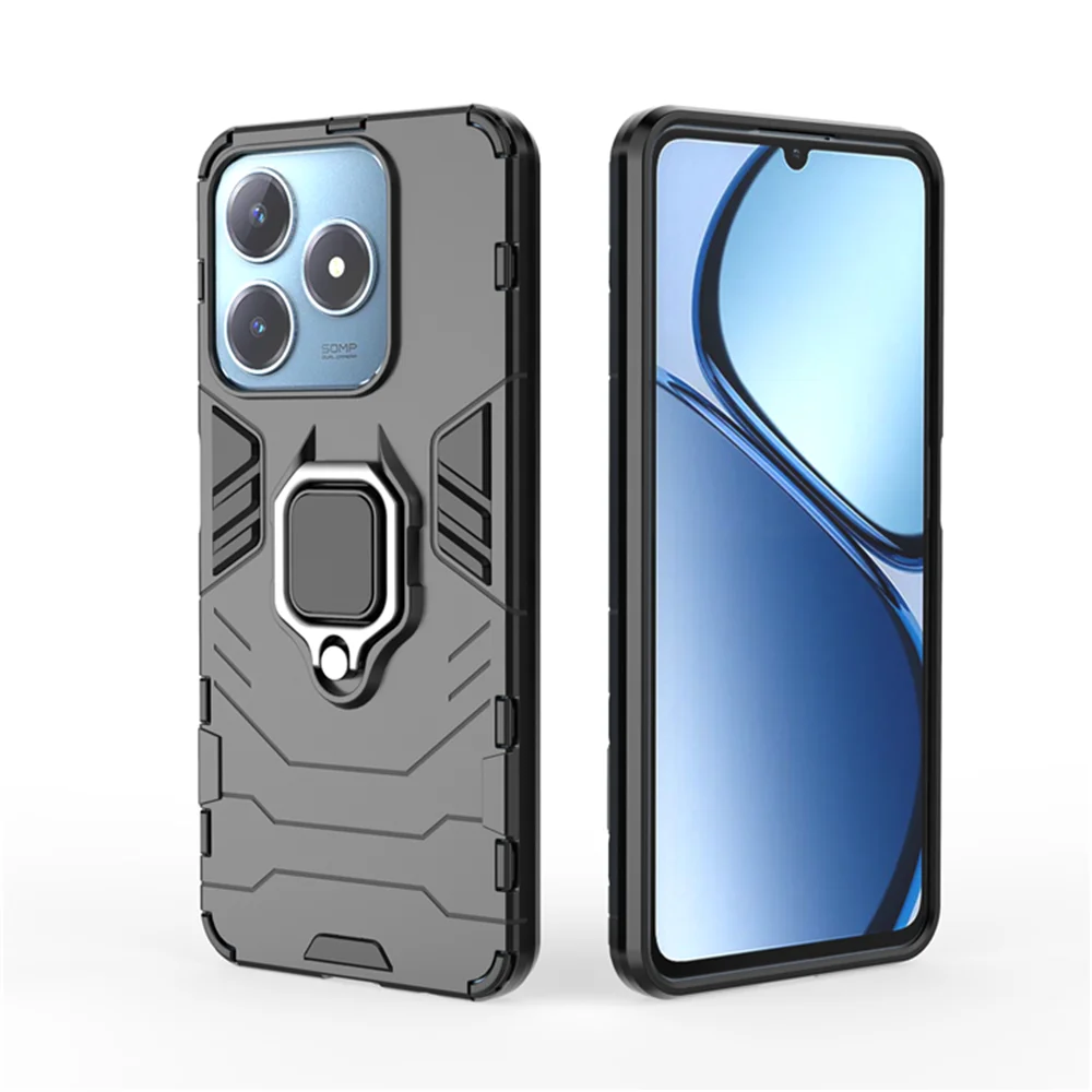 For OPPO Realme Narzo N63 Fusion Ring Armor Phone Case For OPPO Realme Narzo N 63 Full Protection Cover Anti-Fall Coque