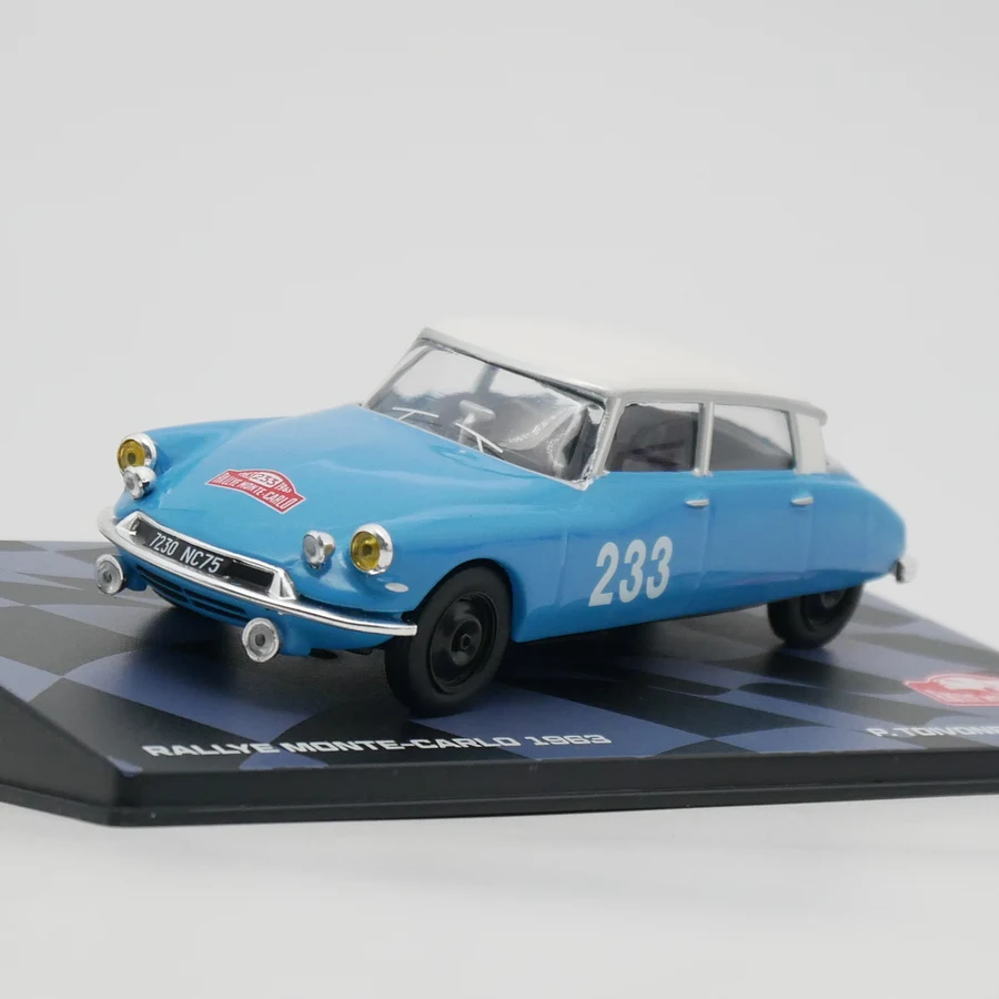 ダイキャスト Ixo 1:43 スケールシトロエン DS 19 WRC 1963 合金車モデルグッズ玩具ギフトお土産ディスプレイ飾り