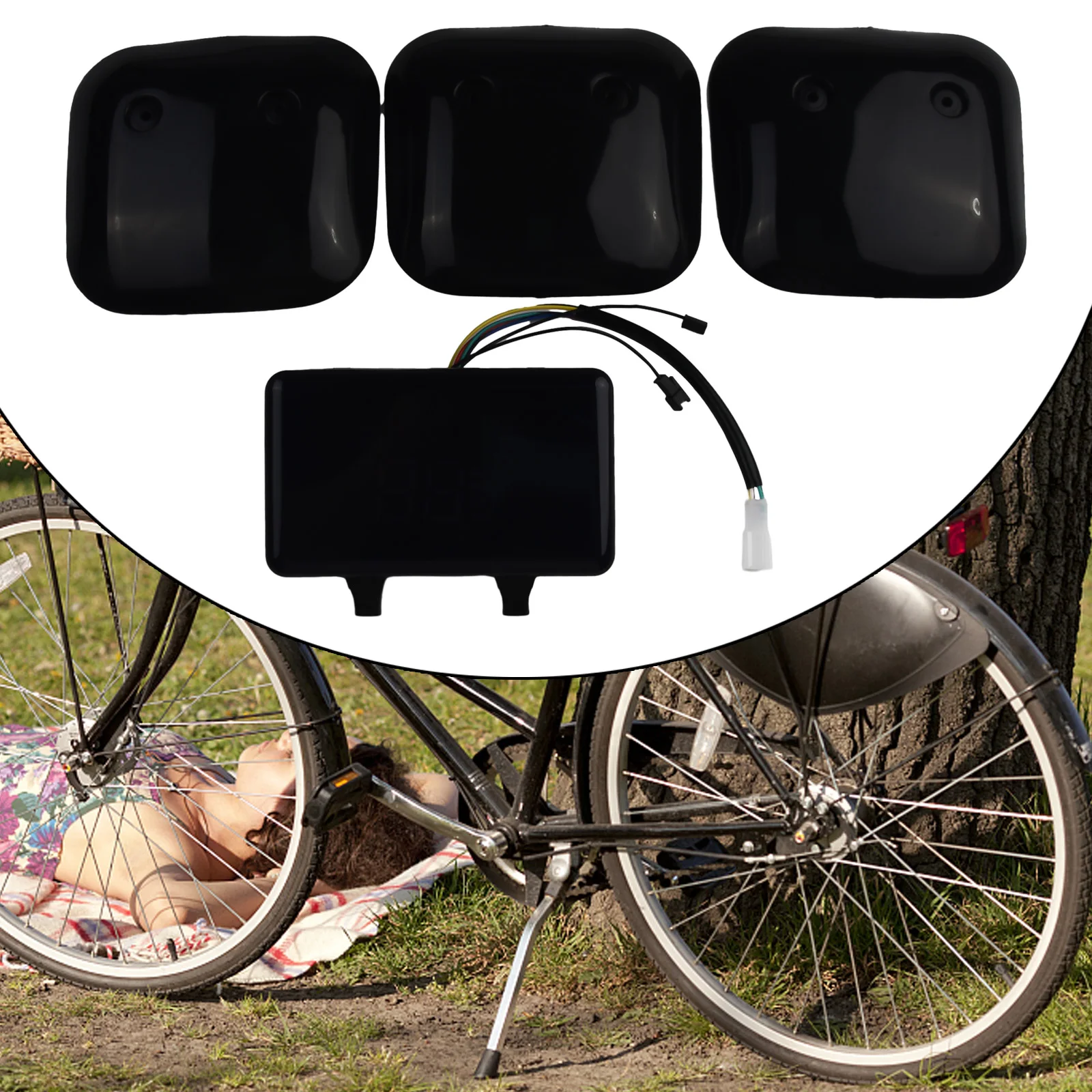 Display LCD de velocidade do motor para bicicletas elétricas e scooters suporta tensão de 48V e 72V com definição de interface abrangente