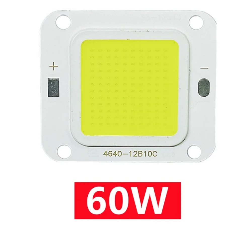 LED COB مصباح حبة DC27-36V 10 واط 50 واط 60 واط 70 واط الذكية IC لا حاجة سائق Flood بها بنفسك الفيضانات ضوء لمبة في الهواء الطلق الأضواء المشهد رقاقة مصابيح