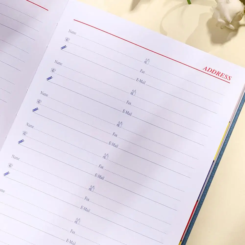 Caderno espiral com papel grosso, planejador mensal, diário do escritório, nenhuma espiral eficiente, design moderno