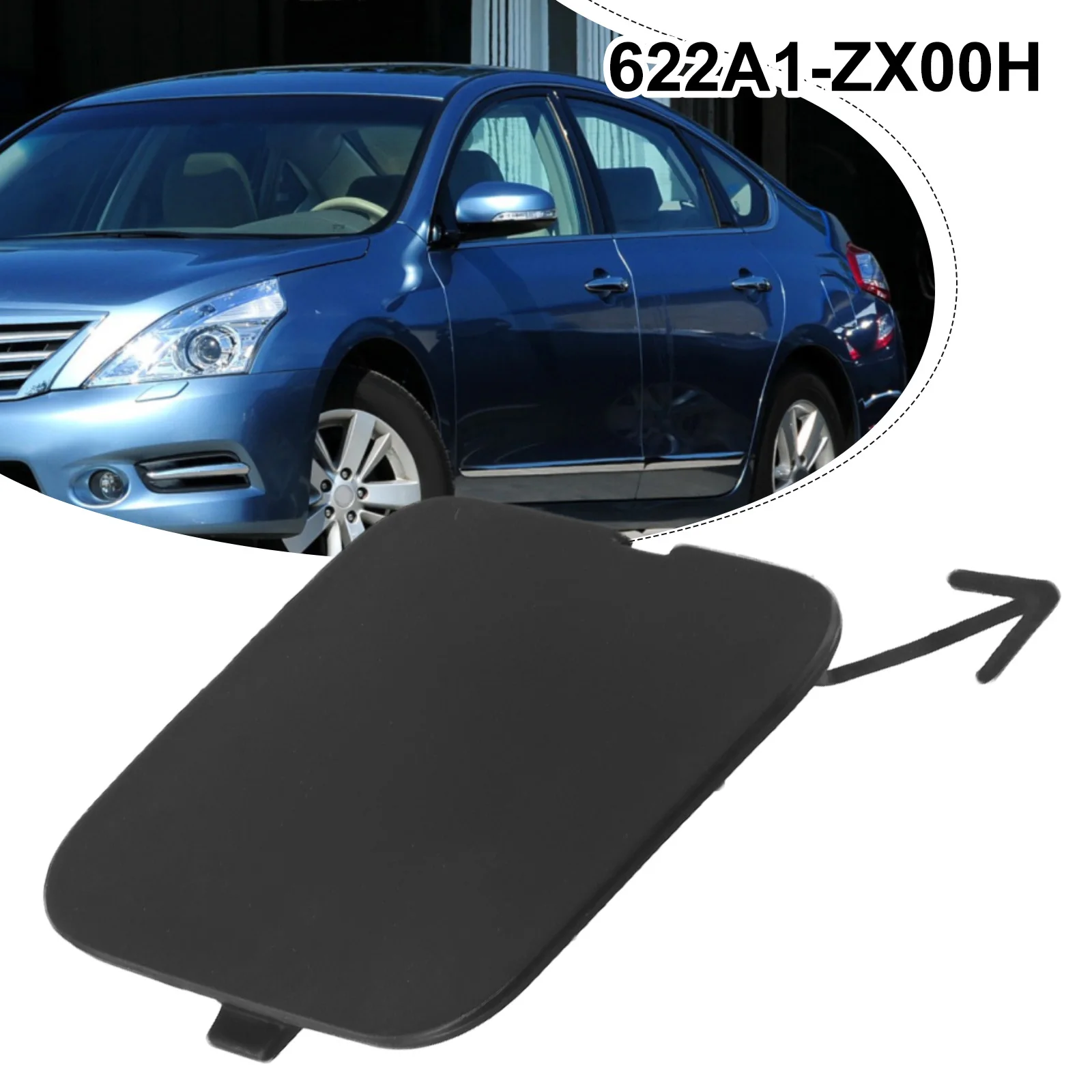 For Nissan Altima 2010 Coupe Front Bumper Cover Altima Tow Hook Cover Easy To Use Non-deformation For Nissan Altima