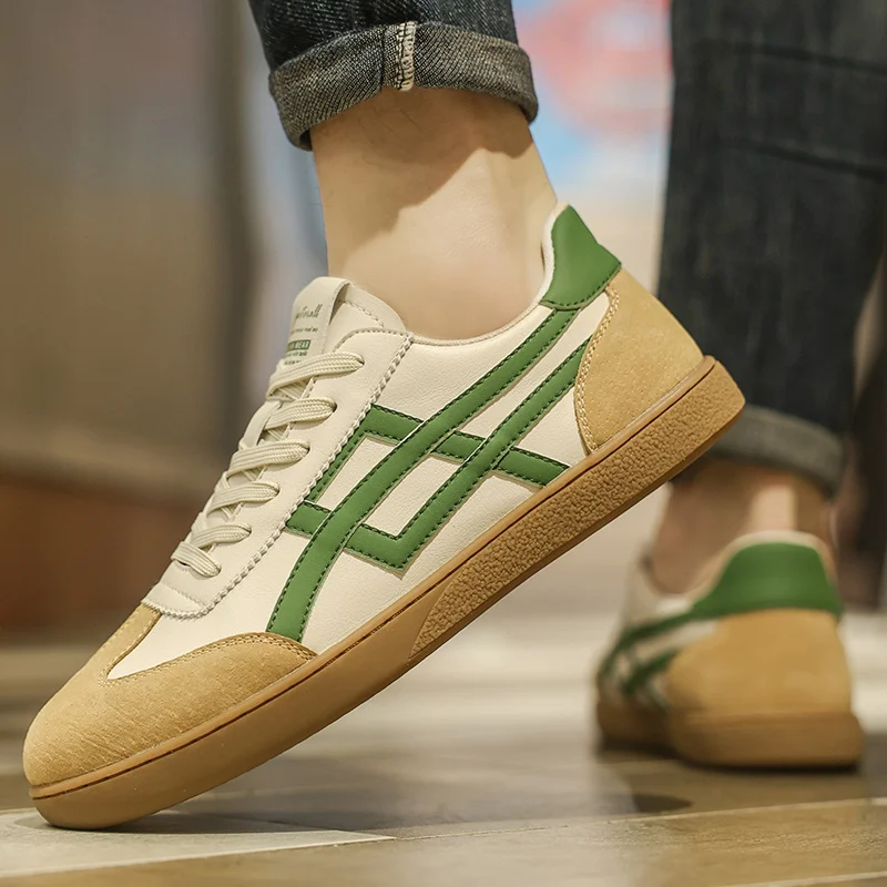 

Summer Breathable Comfortable High Quality Spring New Microfiber Board Shoes White Shoes Casual Cortez39-44Lightweight Men's