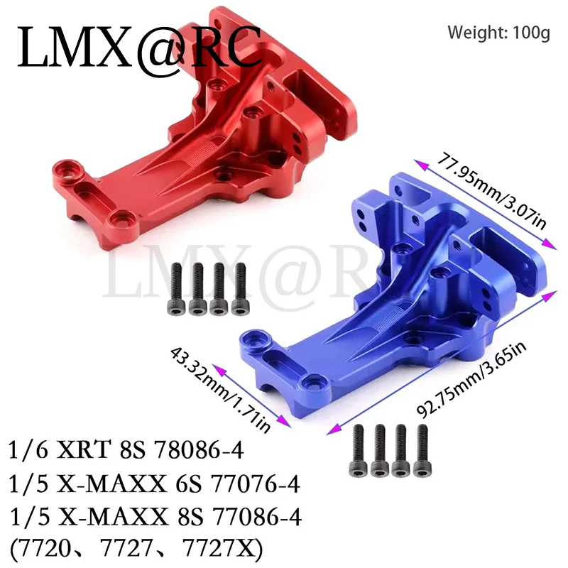 Penutup Versnellingsbak Diferensial Sekat Atas Depan Logam 7720 untuk Traxxas 1/5 X-MAXX 6S 8S 1/6 Xrt 8S Suku Cadang Upgrade Mobil Rc