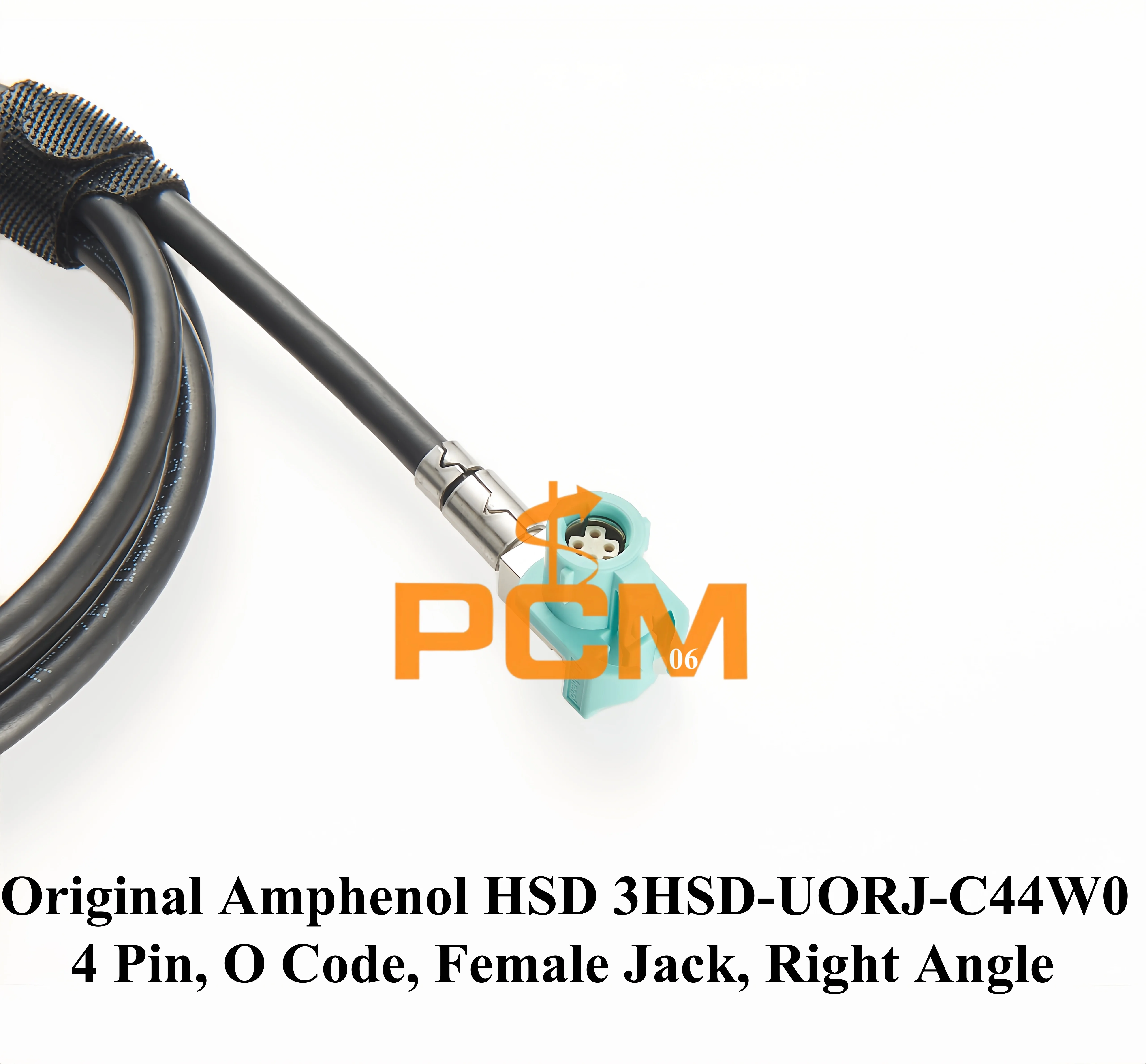 Original Rosenberger HSD 4P Z Buchse Gerade D4K10A-1D5A5-Z auf Amphenol HSD 4P O Buchse Rechtwinklig 3HSD-UORJ-C44W0 LVDS Kabel – Detail 2
