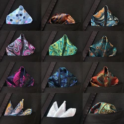 46 Colors Men's Handkerchief Floral Paisley Dot Hankies Hanky Business Pocket Square Chest Towel 25*25CM