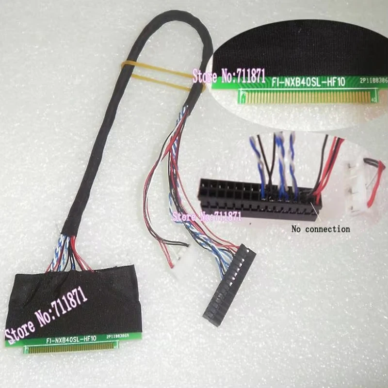 40Pin LVDS 1ch 6bit B121EW09 Lcd Screen Cable Cord 0.8 Pitch FI-NXB40SL-HF10 B121EW09 Screen Line Wire 40P 0.8mm Spacing Cable