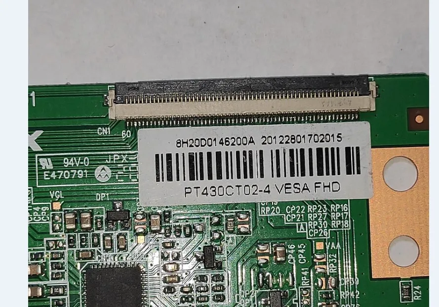 ¡Envío gratis! Huiske-placa lógica 2K de 43 pulgadas, PT430CT02-4, T-CON