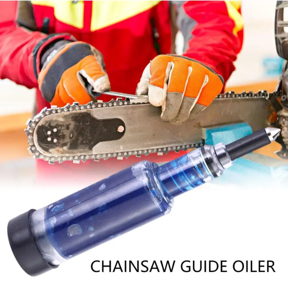 Chainsaw Bar Grease Tool Manual Squeeze Parts Sprocket Brushcutter Lube Tool
