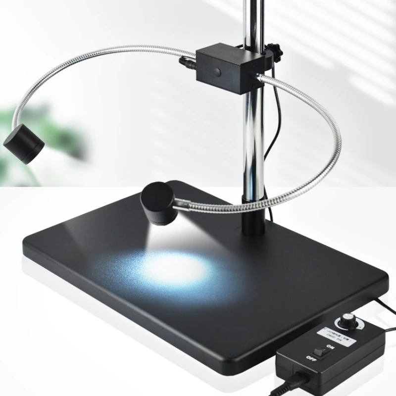 Electron microscope, ring light, hose light source, LED adjustable side light source, integrated illuminator, stereo monocular