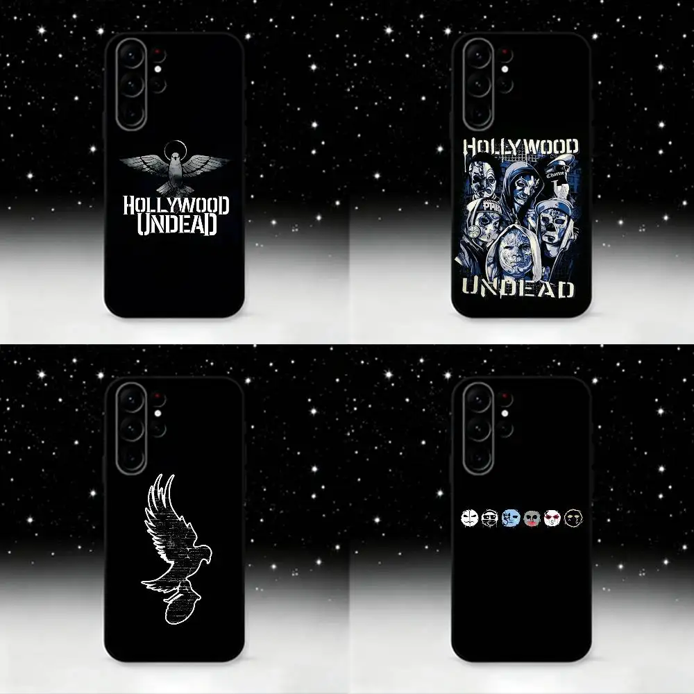 

Band H-Hollywood U-Undead Phone Case For Samsung S25,S24 Ultra,S20,S30 plus,S22 plus,S23,S30 Ultra 5G Silicone Black Shell