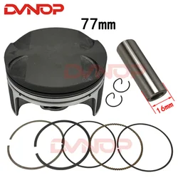 Zongshen-Accesorios de cilindro de motocicleta NC250, NC 250, XZ250R, T6, ZS177MM, anillo de pistón de motor, diámetro de pistón de 77mm, pin de 16mm