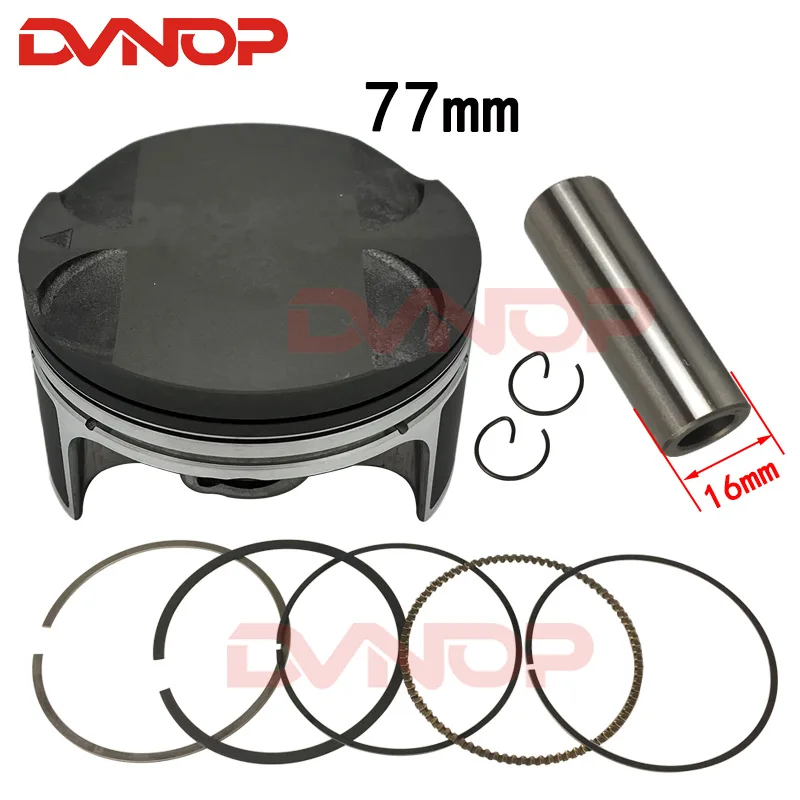 Zongshen NC250 akcesoria do cylindrów motocyklowych NC 250 XZ250R T6 ZS177MM pierścień tłokowy silnika średnica tłoka 77mm pin 16mm