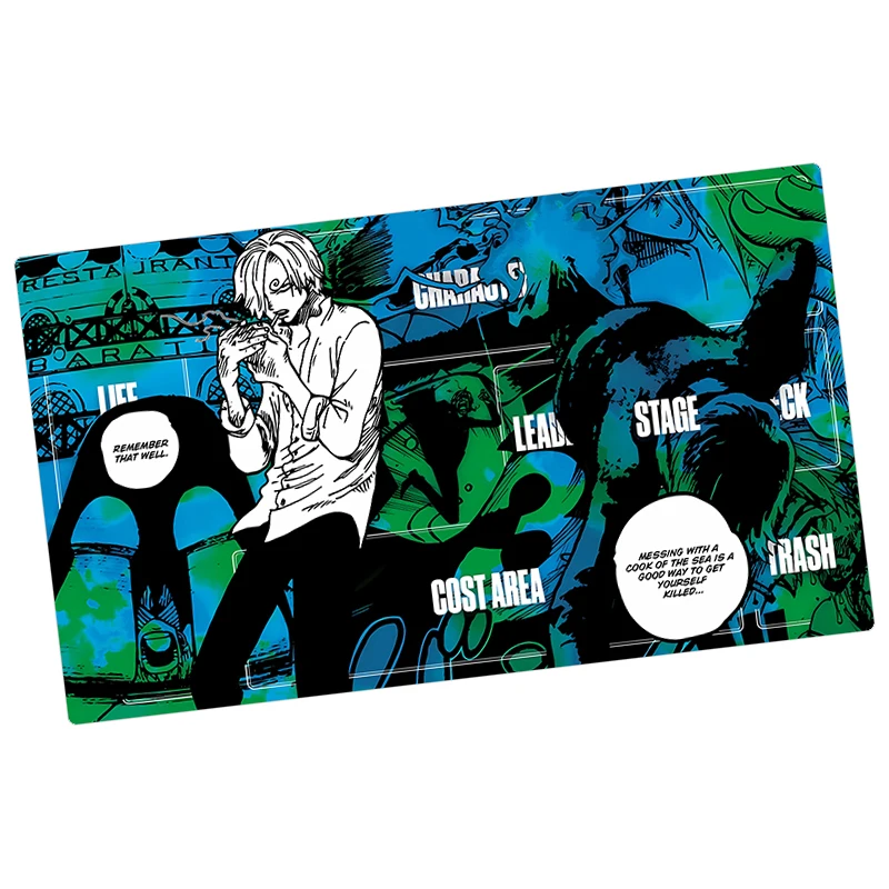 One Piece OPCG Card Pad Nika Luffy Nami Shanks Robin Comic Version Anime Game Characters Single Player Battle Card Mat 600X350mm