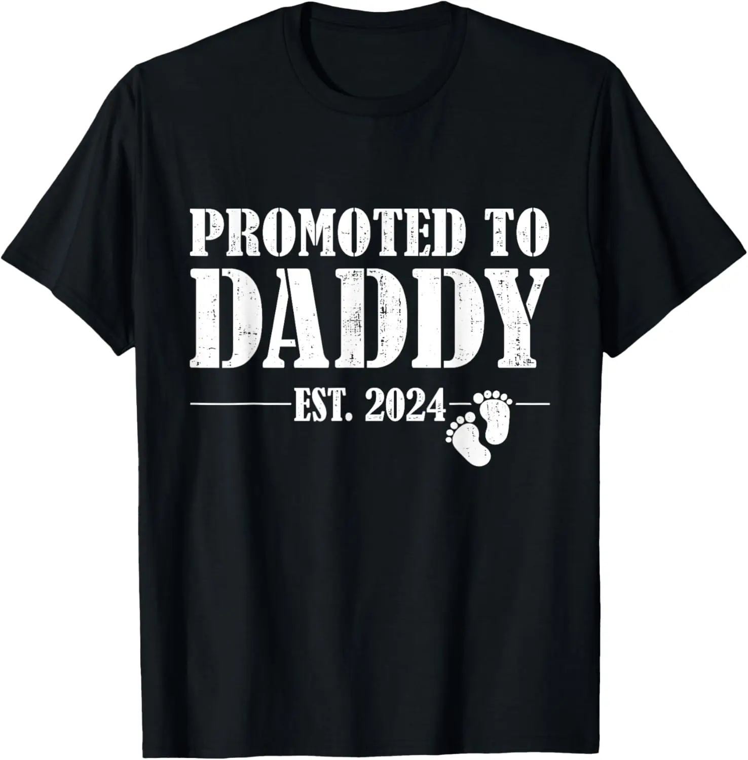 Promoted to daddy 2024 for first time fathers day new dad T-Shirt