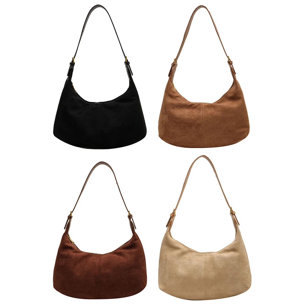 

Crescent Bag for Women Adjustable Strap Crossbody Bag with Inner Pocket Shoulder Bag Zipper Handbag