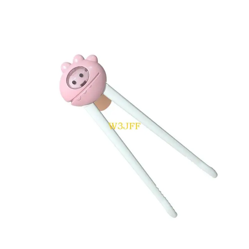 أدوات تعلم عيدان تناول الطعام للأطفال من W3JF، آمنة ومحمولة ABS وسهلة الإمساك للأطفال الصغار