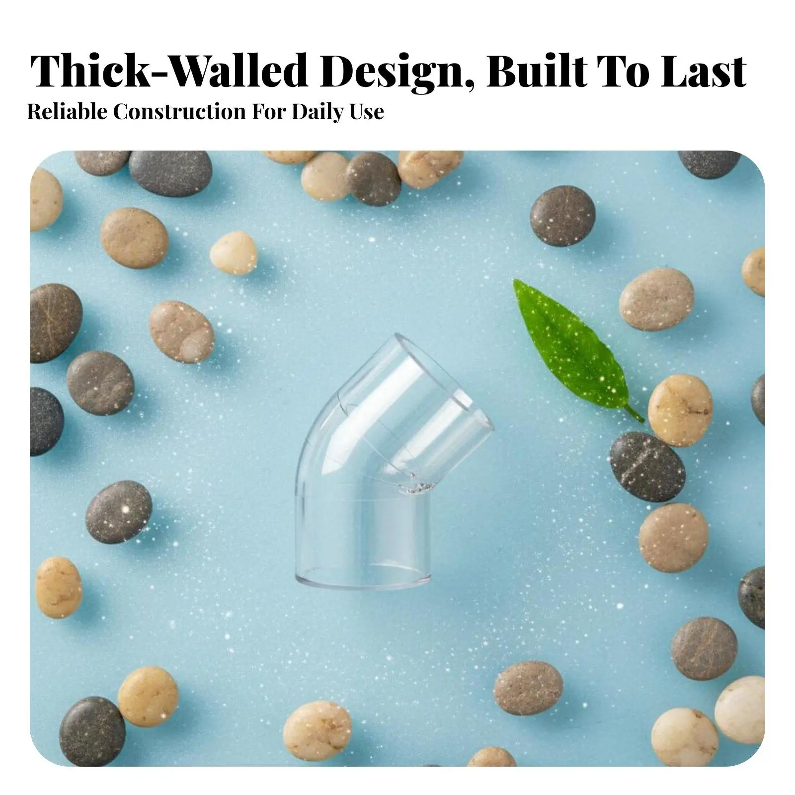 Transparent Aquarium Elbow Pipe Joint High-visibility Acrylic Modular Plumbing Accessory for Tank Water Circulation - view 6